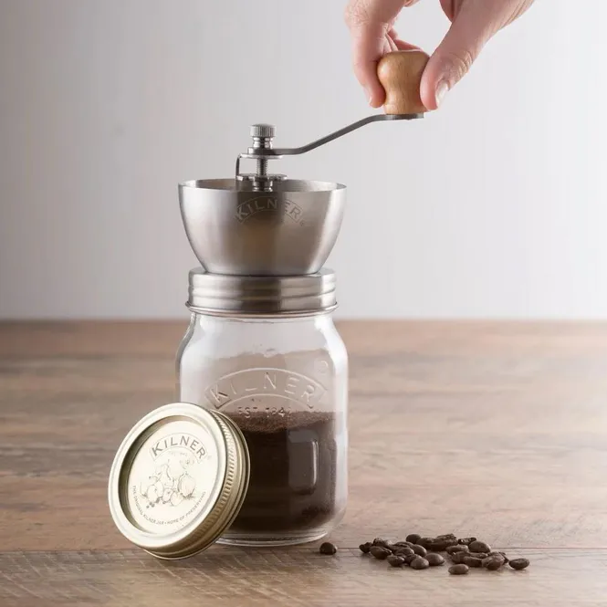 Hovedbilde Kaffekvern - Glass & Rustfritt Stål | Kilner