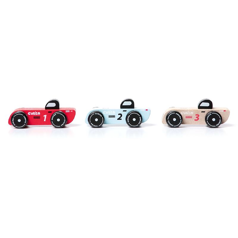 Racerbilsett i Tre (3-pk) | Cubika