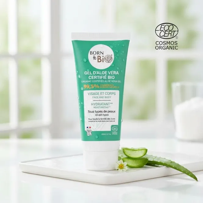 Hovedbilde Økologisk Aloe Vera Gel (200 ml) | Born to Bio
