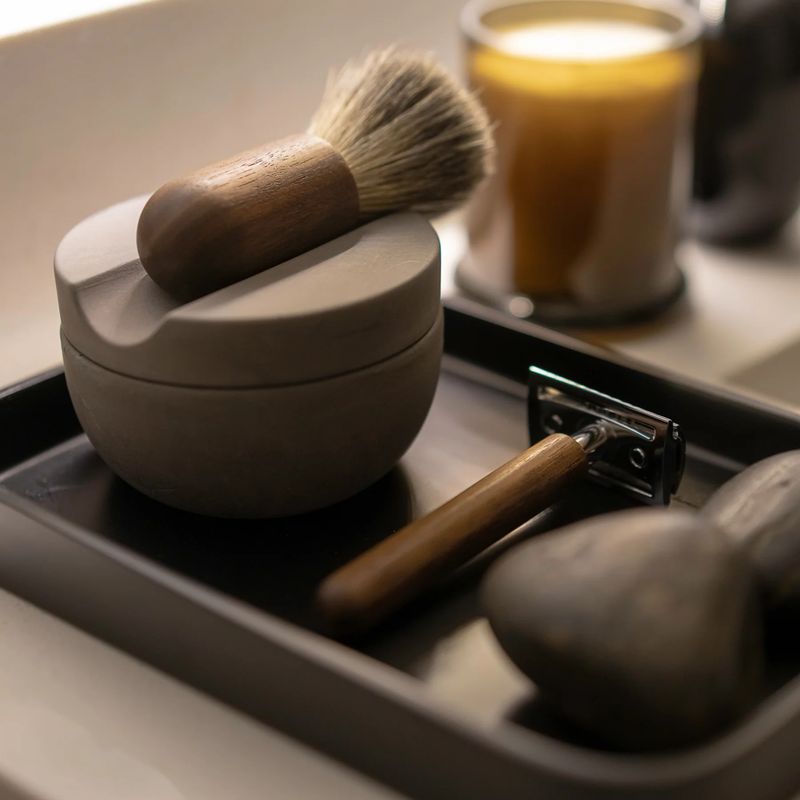Klassisk Barberingssett - Barberhøvel og -Kost