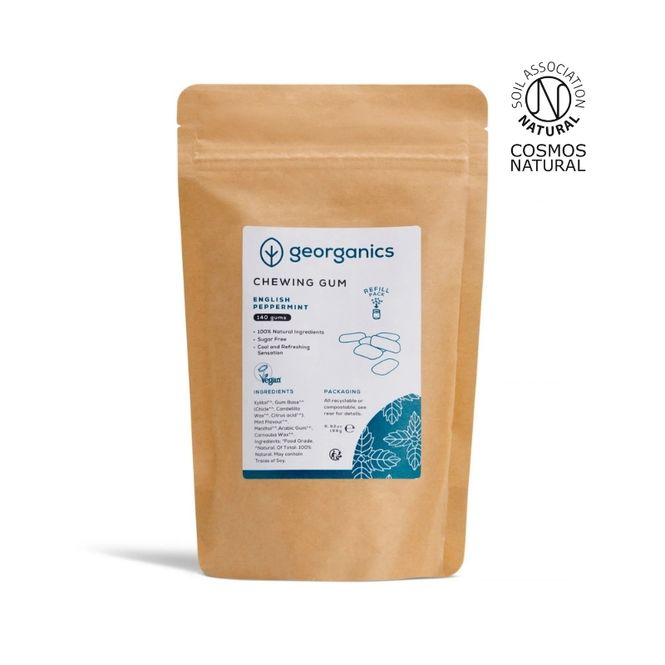 Hovedbilde Georganics Tyggegummi Refill - Peppermynte (140 stk)