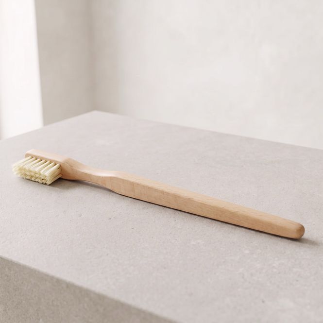 Hovedbilde PlastfriTannbørste Medium - Bøketre & Naturbust | Novela