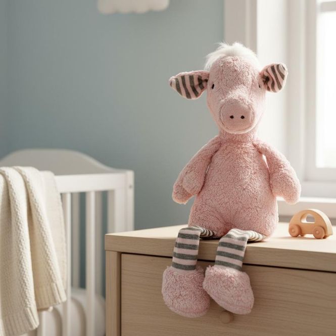 Hovedbilde Nasse Gris Bamse - Økologisk Bomull