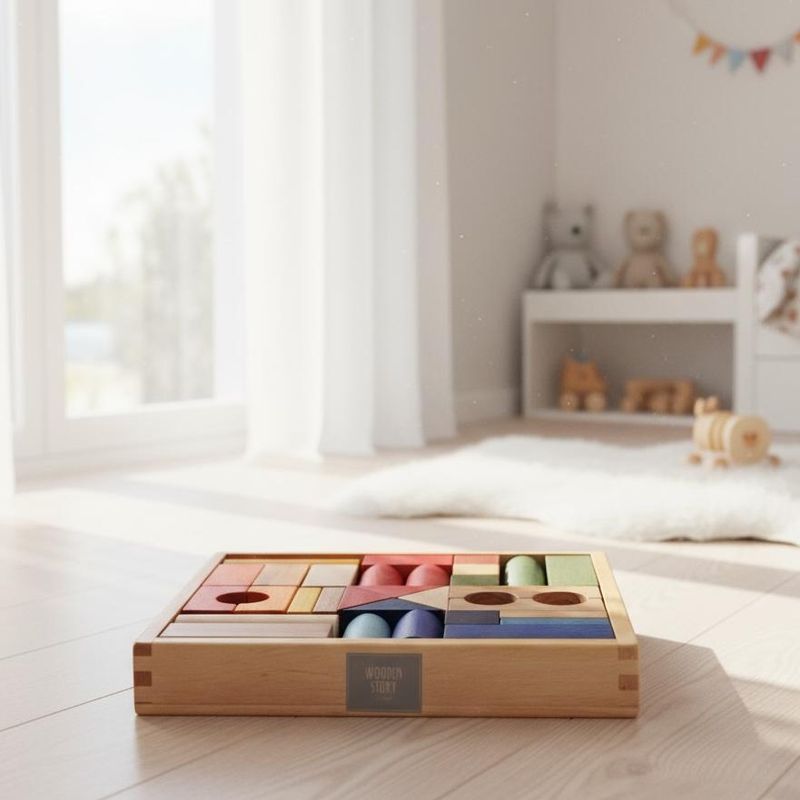 Regnbueklosser - FSC-tre | Wooden Story