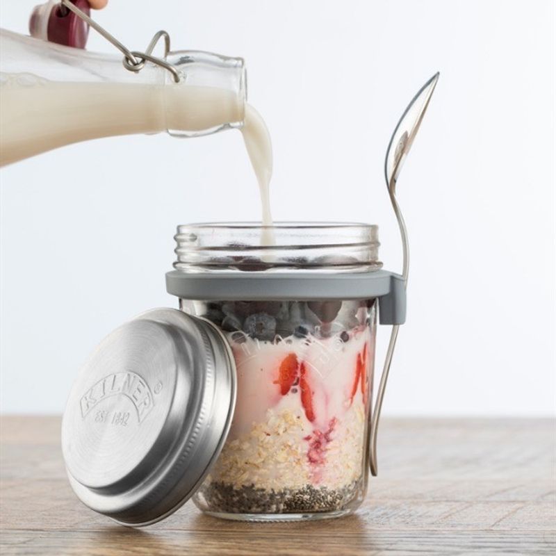 Frokostsett - Müsliglass m/Skje | Kilner