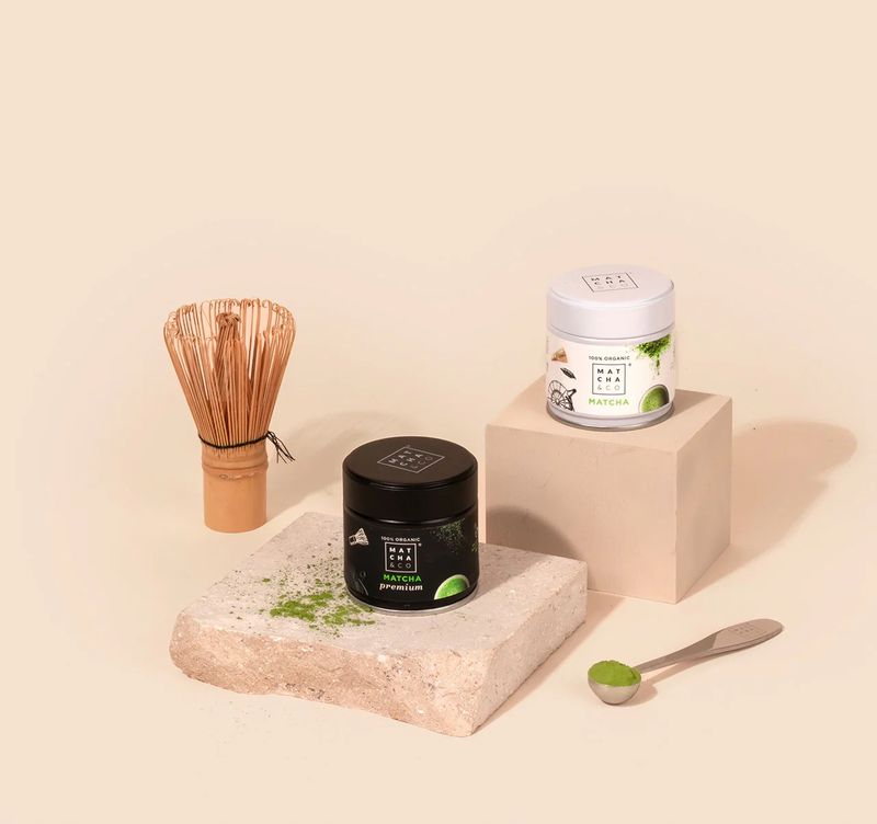 Matcha-Kit - 2 x Matcha, Visp + Måleskje