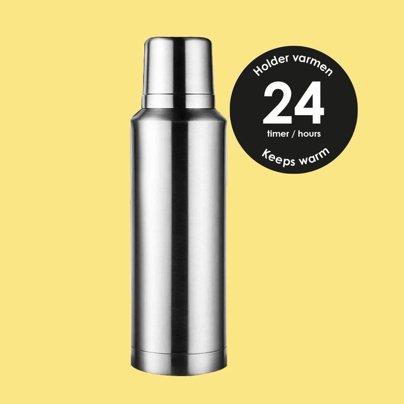 Plastfri Termos (800 ml) - Rustfritt Stål | Pulito