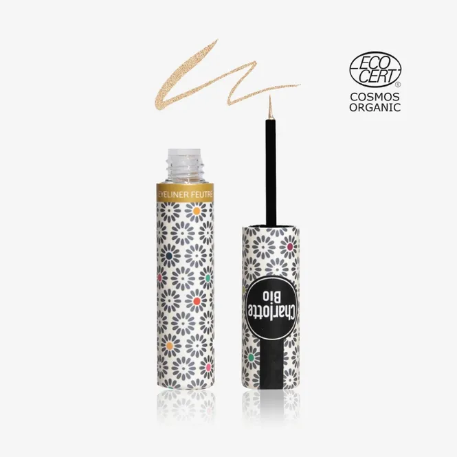 Hovedbilde Gold Glitter Liquid Eyeliner - Charlotte Bio