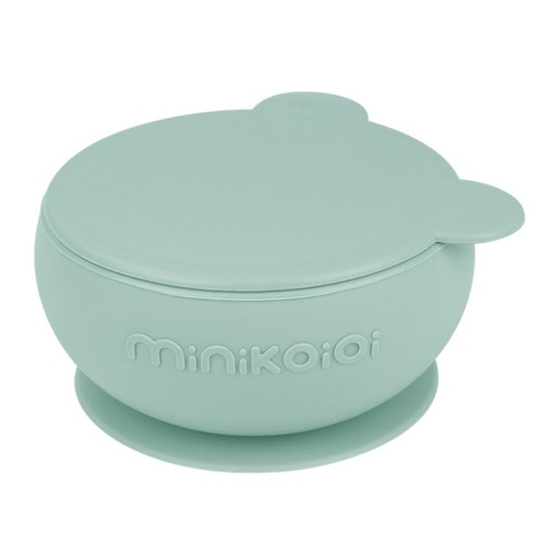 Silikonskål med Lokk og Sugekopp - Food-grade Silikon